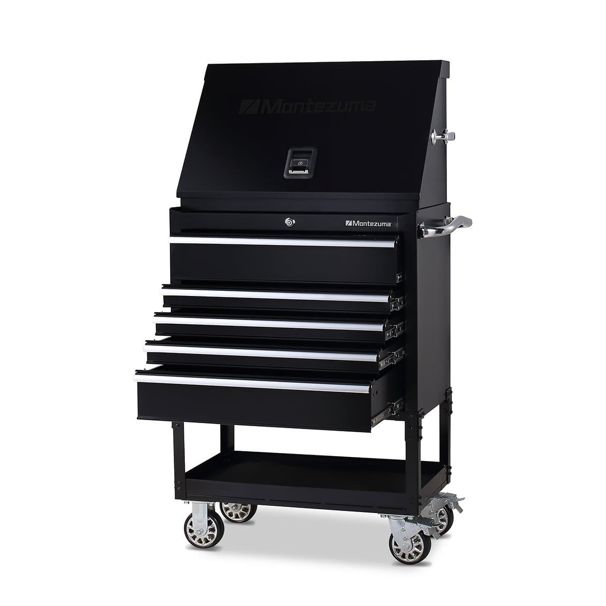 Montezuma Tool Box Rolling 30 Inch Utility Cart with 5 Drawers - Senior.com Tool Cabinets
